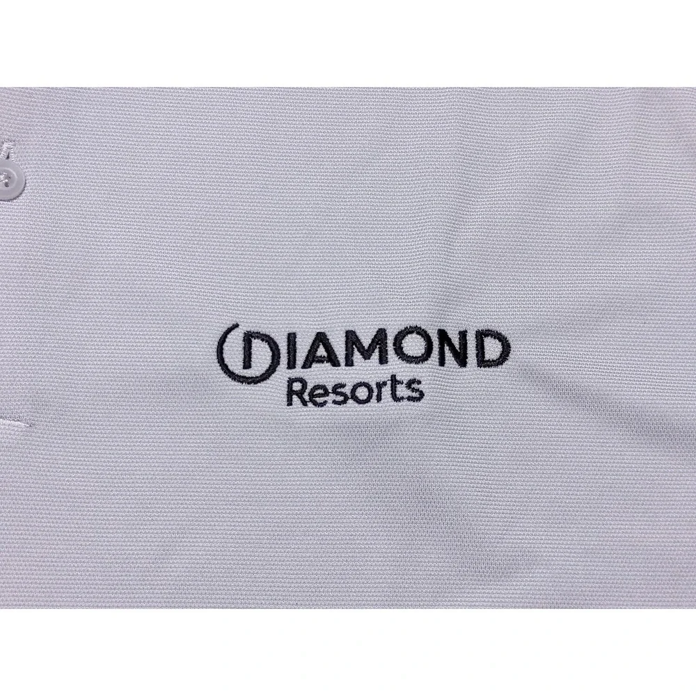 NIKE GOLF Diamond Resorts Polo Shirt BV6912 Gray‎ XL ~New